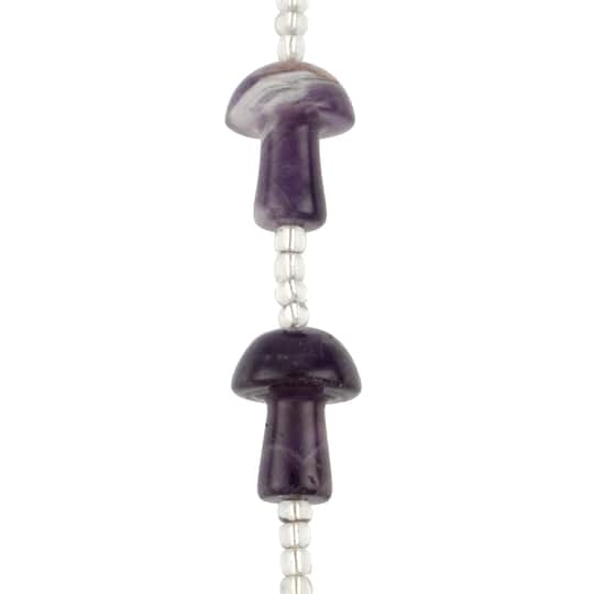Amethyst Mushroom Beads, 20mm by Bead Landing&#x2122;